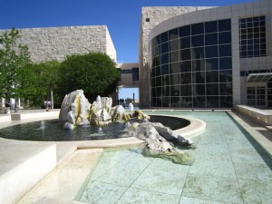 Getty water feature