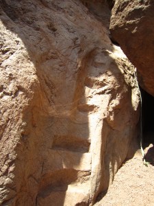 Rock stairs and rope Rock stairs and rope