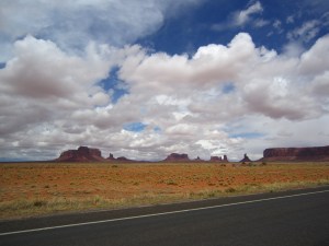 Monument Valley Monument Valley through the windscreen