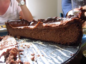 Half-eaten cheesecake Half-eaten cheesecake